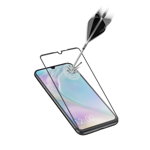 Folie protectie Anti-Shock Temperred Glass pentru Huawei P30 Black, Cellularline