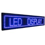 Reclama luminoasa cu text LED, panou LED 135 x 20 cm, Albastru, General