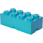 Cutie Depozitare Lego 2 x 4 Albastru Turcoaz