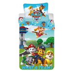 Set de pat Single Paw Patrol, Paw Patrol, bumbacDensitatea materialului: 110Tip bumbac: ranforce, multicolor - PAW Patrol, Multicolor, PAW Patrol