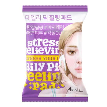 Dischete exfoliante Coreene 2 in 1 pentru Exfolierea delicata a tenului, Ariul, 30 buc, natural, Ariul