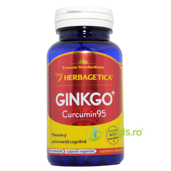 Ginkgo Curcumin 95 60cps, HERBAGETICA