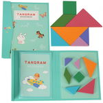 Carte puzzle Tangram piese magnetice 3d, IMK