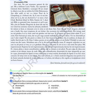 Start pentru succes! Simularea Evaluarii Nationale - Limba si literatura romana, clasa  a V - VII-a | Mihaela Dobos, Mona Cotofan, Paralela 45