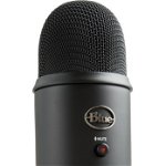 Blue Microphones Yeti - Blackout, Microfon de Studio cu USB si 4 Caracteristici Polare, Blue