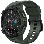 Accesoriu smartwatch Rugged Armor Pro compatibila cu Samsung Galaxy Watch 4 Classic 46mm Green, Spigen
