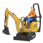 Micro excavator JCB 8010 CTS with figure, BRUDER