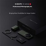 Kit de fotografie Xiaomi 13 Ultra, Verde, carcasa protectie de piele + declansator si buton de zoom + adaptor filtru de 67mm + capac lentila, Xiaomi