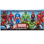 Set 6 Figurine, Marvel, Titan Hero Series, 30 cm, Plastic, Multicolor