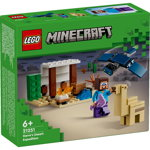 LEGO® Minecraft® - Expeditia in desert a lui steve 21251, 75 piese, LEGO