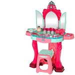 Set de frumuseste cu accesorii, masa de toaleta pentru fetite, leantoys, 9436, LeanToys