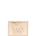 Dolce & Gabbana DOLCE & GABBANA Logo leather credit card case GOLDEN, Dolce & Gabbana