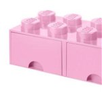 Room Copenhagen LEGO Brick Drawer 8 light pink - RC40061738, Room Copenhagen