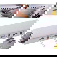 Uscator retractabil de perete pentru rufe cu 4 sfori