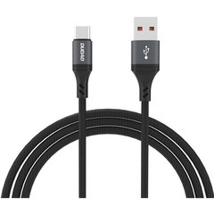 Cablu pentru incarcare si transfer de date Dudao L3ST, USB/USB-C, 5A, 1.2m, Negru