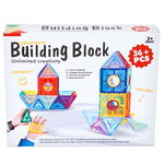 Joc constructie cu figuri geometrice, Building Block, 36 piese, Sunman