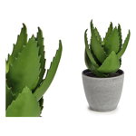 Plantă decorativă Aloe Vera Plastic (14 x 23 x 14 cm), BigBuy Home