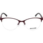 Rame ochelari de vedere Life 18702 C5, Visiniu, 52 mm
