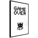 Poster - Game Over, cu Ramă neagră, 30x45 cm, Bimago