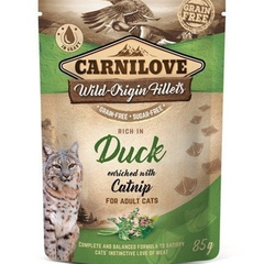 CARNILOVE Cat Duck&Catnip 24 x 85 g hrana umeda pentru pisici, rata si iarba pisicii (catnip), CARNILOVE