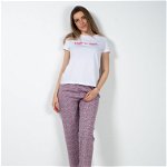 Pantaloni de pijama din bumbac cu imprimeu 23MUR13007, FARA BRAND