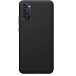 Protectie Spate Lemontti Silky LEMSLKOR4P5GN pentru Oppo Reno4 Pro 5G (Negru)