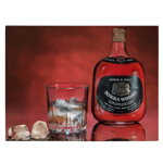 Tablou sticla si pahar whisky cu gheata Nikka - Material produs:: Tablou canvas pe panza CU RAMA, Dimensiunea:: 40x60 cm, 