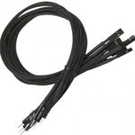 Cablu prelungitor panou frontal Nanoxia 30cm Single Sleeve Black