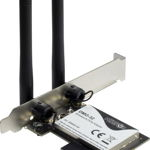 Adaptor Inter-Tech Wi-Fi 5 PCIe DMG-32 2dBi Antenă 650Mbps retail, NoName