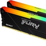 Memorie RAM Kingston Fury Beast, DIMM, DDR4, 16GB, 3200MHz, CL16, 1.35V, Kit of 2, Kingston