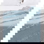 Cuvertură albastru-închis 200x220 cm Trenza – Oyo Concept, Oyo Concept