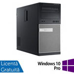 Desktop Refurbished Calculator Dell OptiPlex 7010 Tower, Intel Core i5-3470 3.20GHz, 8GB DDR3, 240GB SSD, DVD-RW + Windows 10 Pro
