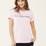 Tricou de casa din bumbac cu imprimeu logo, US Polo Assn