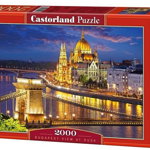 Puzzle 2000 Piese - Budapest View At Dusk - Castorland, Castorland