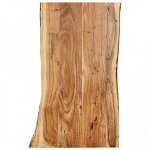 Blat de masă, 100x(50-60)x2,5 cm, lemn masiv de acacia, Casa Practica