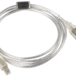 Cablu USB Lanberg CA-USBA-12CC-0018-TR, USB-A - USB-B, 1.8 m, Transparent, Lanberg