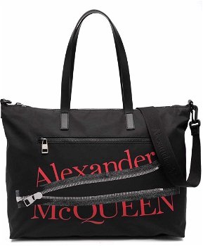 Alexander McQueen Polyurethane Briefcase BLACK
