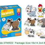 Set 6 Puzzle Bebe Animale De La Ferma, Krista