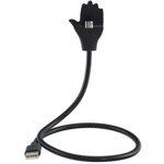 STAR Cablu Date Creative Hand Micro USB PVC Argintiu Cu Suport Telefon, STAR
