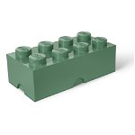 LEGO Cutii depozitare: Cutie depozitare LEGO 2x4, verde masliniu, LEGO