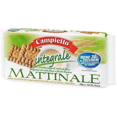 Biscuiti integrali cu 7% fibre  Matinale, 330 g, Campiello, Campiello
