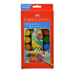 Acuarele cu Pensula Faber-Castell Connector, 30 mm, 21 Culori