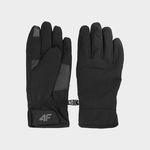 Mănuși din tricot Touch Screen unisex - negre, 4F Sportswear