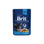 Brit Premium Kitten, Pui, plic hrană umedă pisici junior, (în sos), 100g, Brit