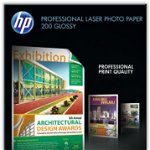 Hartie foto, A4, 200g/mp, 100 coli/top, lucios, HP Professional Laser, HP