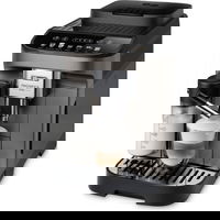 Espressor automat De'Longhi Magnifica Evo ECAM 290.81.TB, 1450W, 8 tipuri de bauturi, 15 bari, Carafa pentru lapte, Sistem LatteCrema, Rasnita cu 13 setari, Negru argintiu