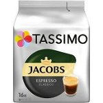 Capsule cafea, Jacobs Tassimo Espresso, 16 bauturi x 60 ml, 16 capsule, Tassimo