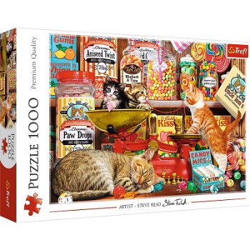 Puzzles 1000 elements Cheerful kitten, Trefl