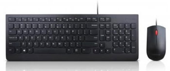 Tastatura + Mouse Essential Wired Combo, USB, Black, Lenovo