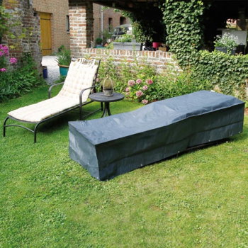 Nature Husă mobilier de grădină pentru scaune rabatabile, 205x78x40 cm, Nature